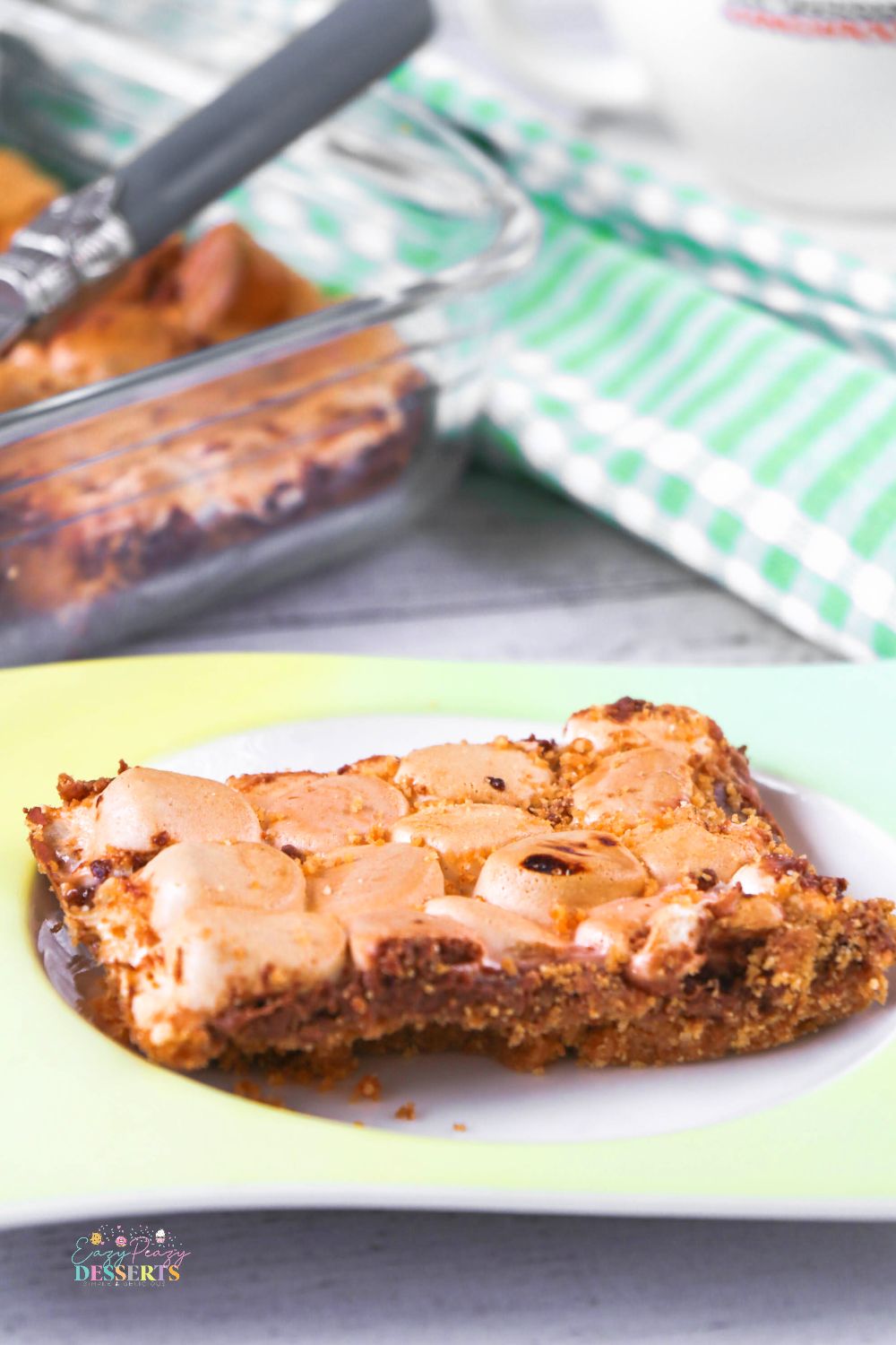 Close up image of a smore bar